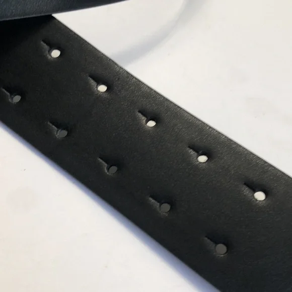 Black Gold Wide Band Vegan Leather Belt size XXL - Picture 8 of 12